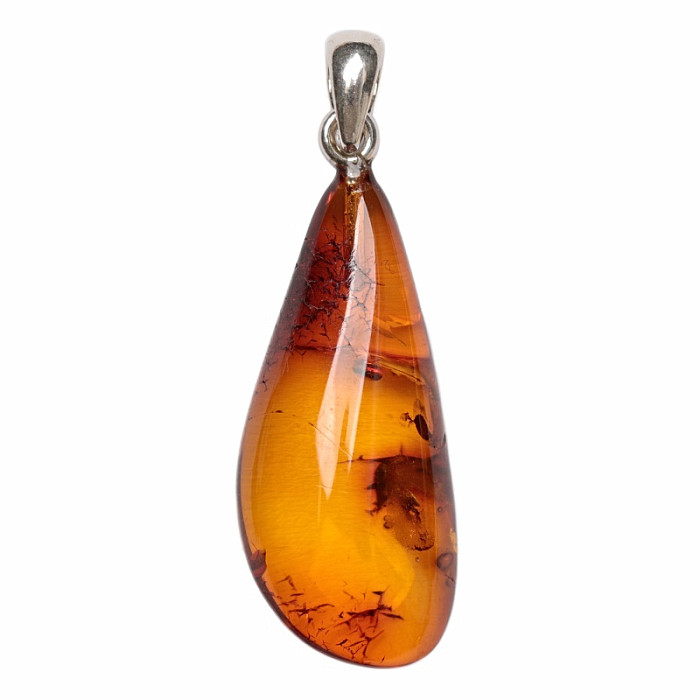 Jantar přívěsek stříbro Ag 925 č. 25 - 2