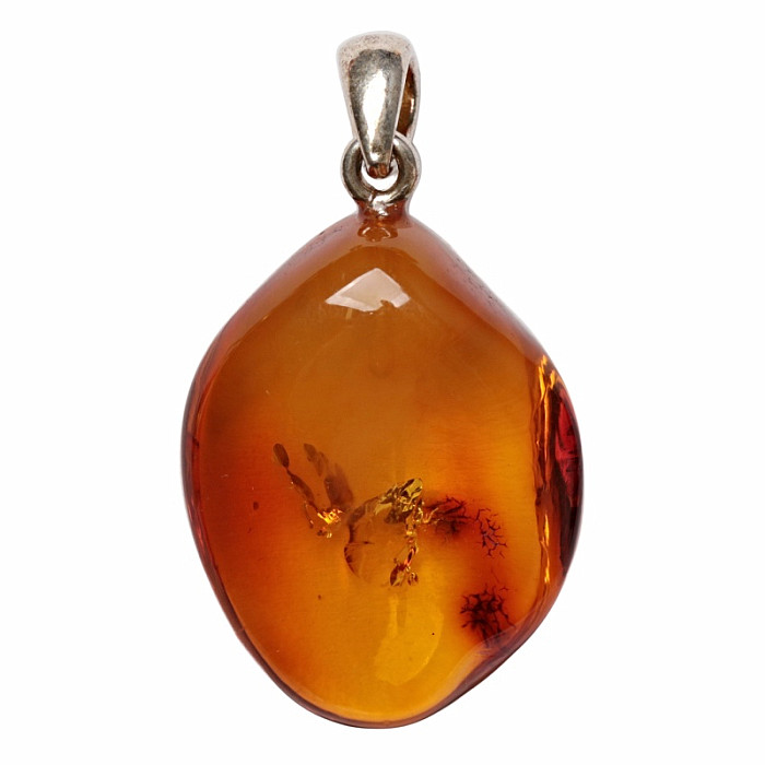 Jantar přívěsek stříbro Ag 925 č. 32 - 2