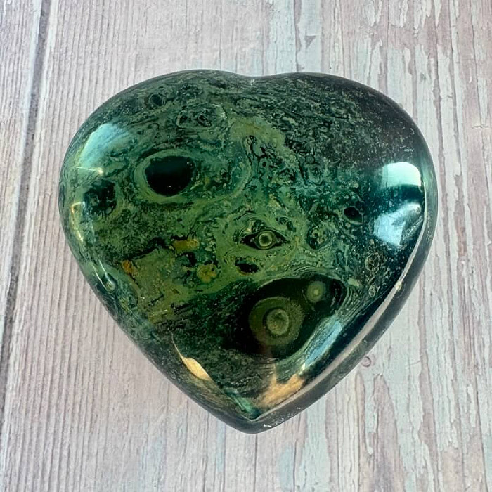 Jaspis kambaba leštěný Madagaskar Srdce M6-30 - cca 7