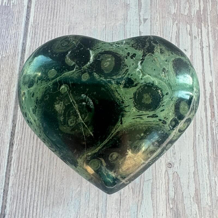 Jaspis kambaba leštěný Madagaskar Srdce M6-31 - cca 8