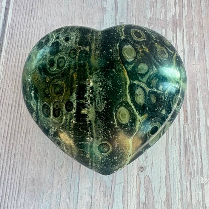 Jaspis kambaba leštěný Madagaskar Srdce M6-32 - cca 7