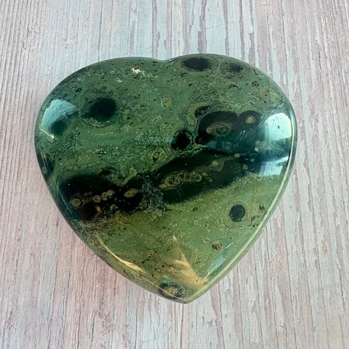 Jaspis kambaba leštěný Madagaskar Srdce M6-36 - cca 8