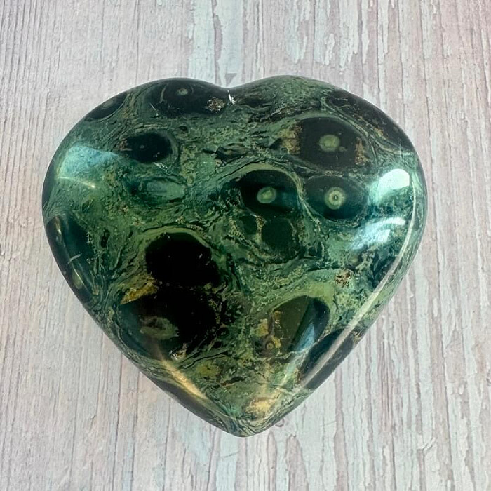 Jaspis kambaba leštěný Madagaskar Srdce M6-37 - cca 7