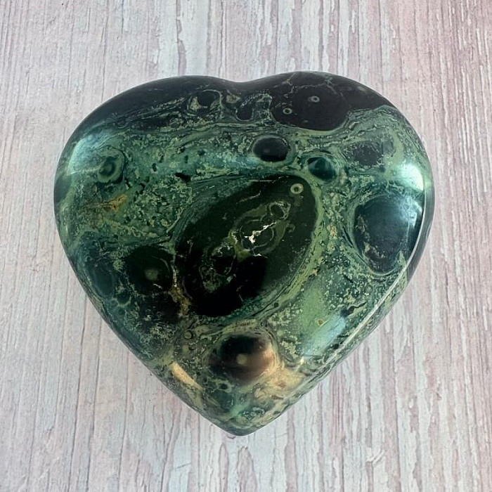 Jaspis kambaba leštěný Madagaskar Srdce M6-38 - cca 7