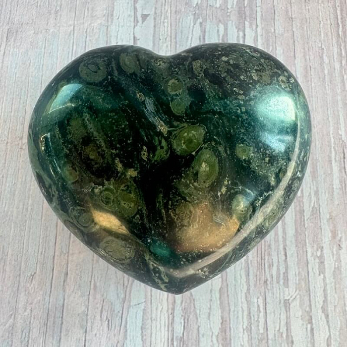 Jaspis kambaba leštěný Madagaskar Srdce M6-39 - cca 7