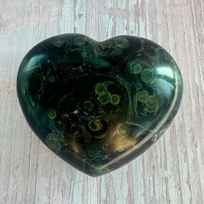 Jaspis kambaba leštěný Madagaskar Srdce M6-42 - cca 7