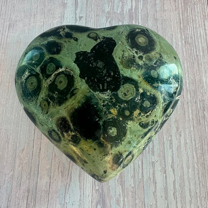 Jaspis kambaba leštěný Madagaskar Srdce M6-44 - cca 8