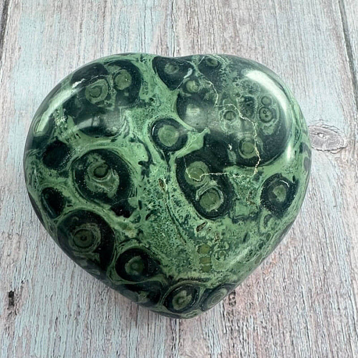 Jaspis kambaba leštěný Madagaskar Srdce M9-10 - cca 9