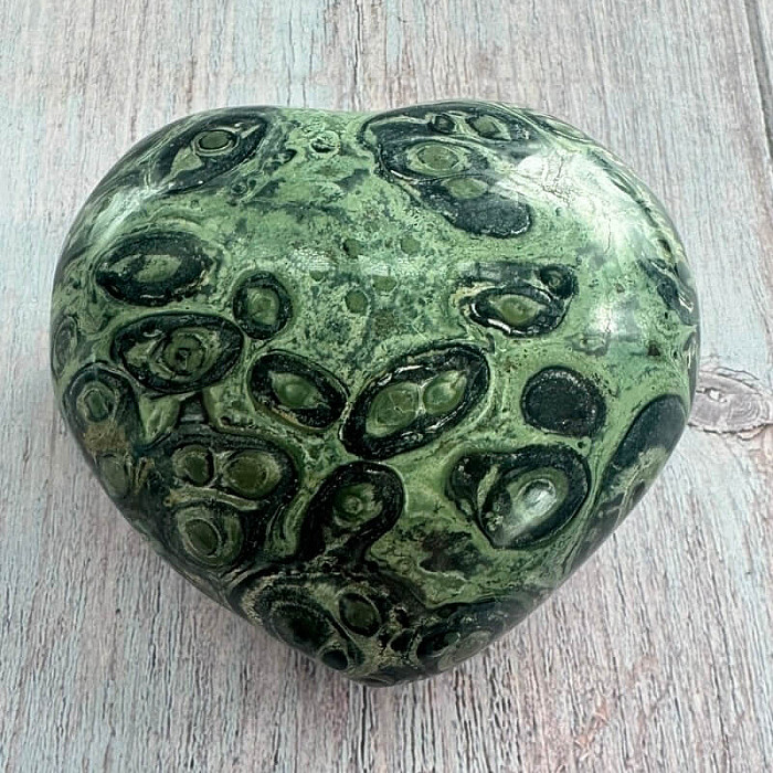 Jaspis kambaba leštěný Madagaskar Srdce M9-9 - cca 9