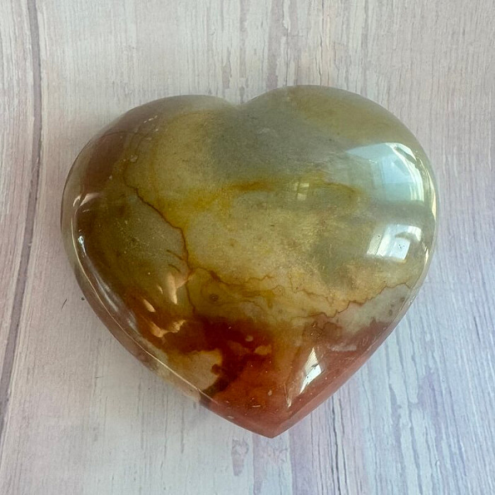Jaspis polychromní srdce Madagaskar 3 - cca 8