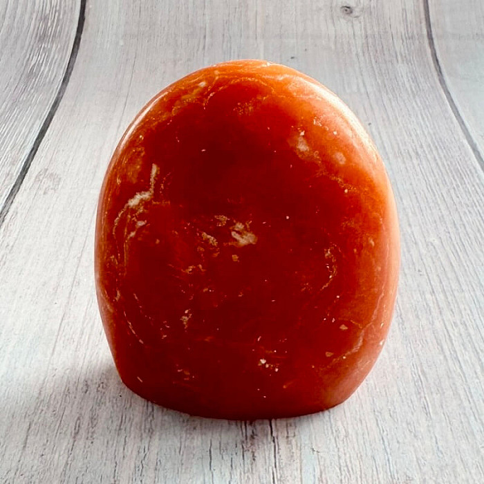 Kalcit oranžový leštěný velký freeform Madagaskar 13 - cca 6