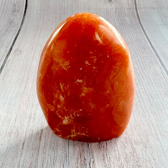 Kalcit oranžový leštěný velký freeform Madagaskar 16 - cca 5