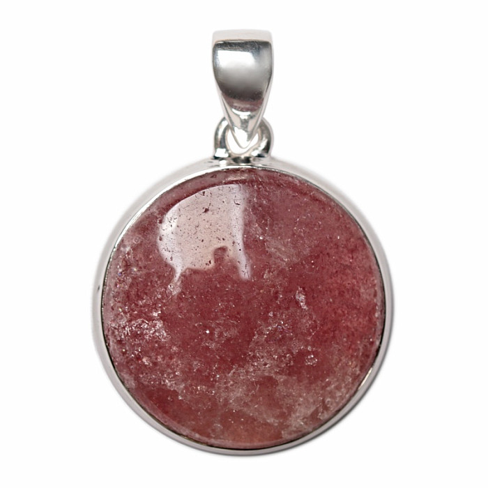 Křišťál jahodový přívěsek stříbro Ag 925 P224 - 2