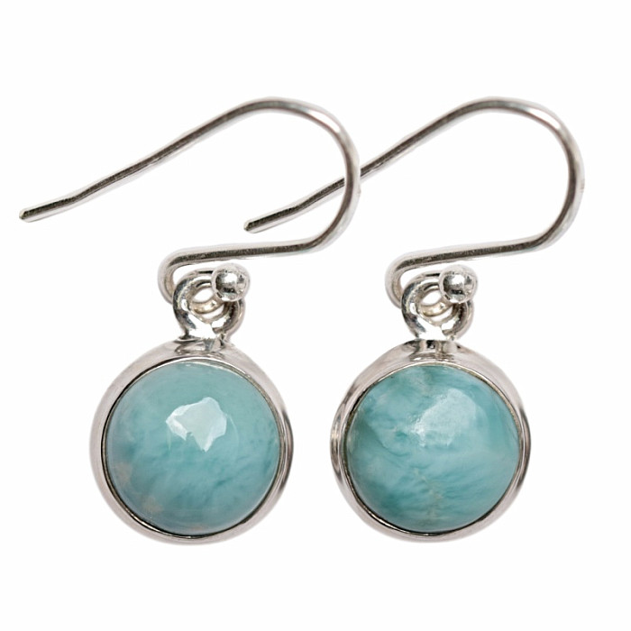 Larimar náušnice stříbro Ag 925 E7 - 1 cm