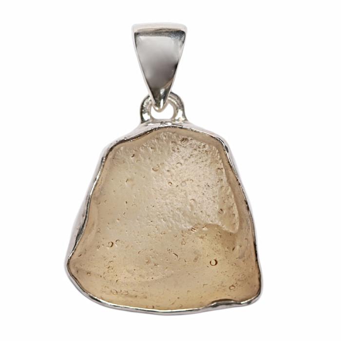 Libyjské pouštní sklo přívěsek stříbro Ag 925 B402 - 2 cm