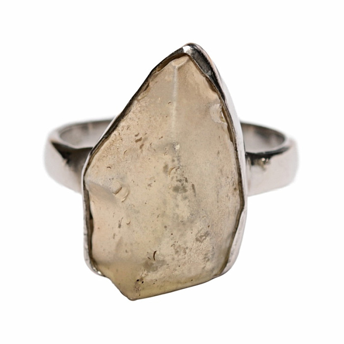 Libyjské pouštní sklo prsten stříbro Ag 925 R245 - 59 mm (US 9)