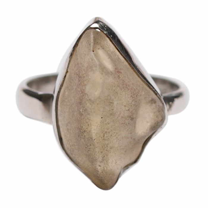 Libyjské pouštní sklo prsten stříbro Ag 925 R252 - 59 mm (US 9)