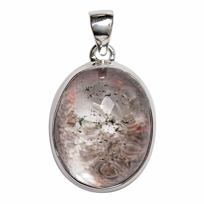 Lodolit - křišťál s inkluzemi přívěsek stříbro Ag 925 P1374 - 2