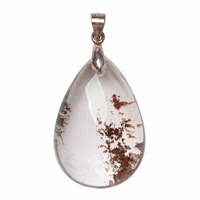 Lodolit - křišťál s inkluzemi přívěsek stříbro Ag 925 č. 10 - 2