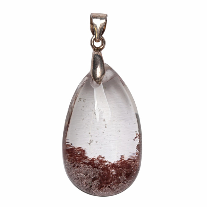 Lodolit - křišťál s inkluzemi přívěsek stříbro Ag 925 č. 8 - 2