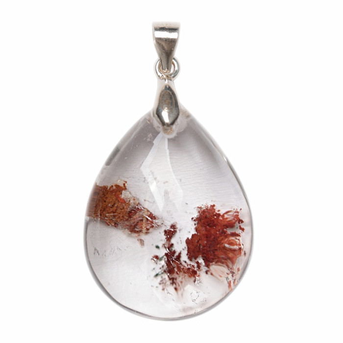 Lodolit - křišťál s inkluzemi přívěsek stříbro Ag 925 č. 9 - 2