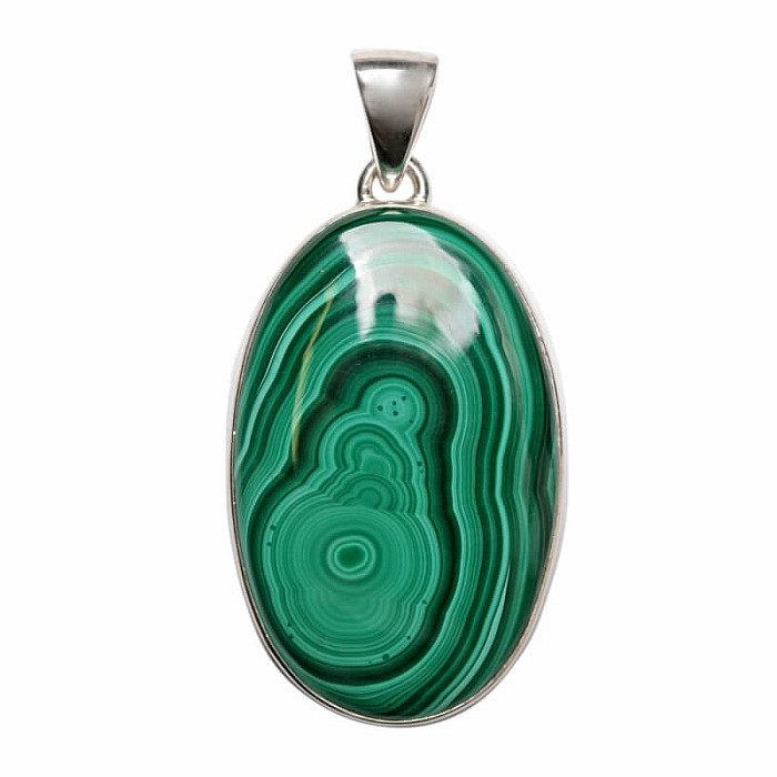 Malachit přívěsek stříbro Ag 925 P57 - 3