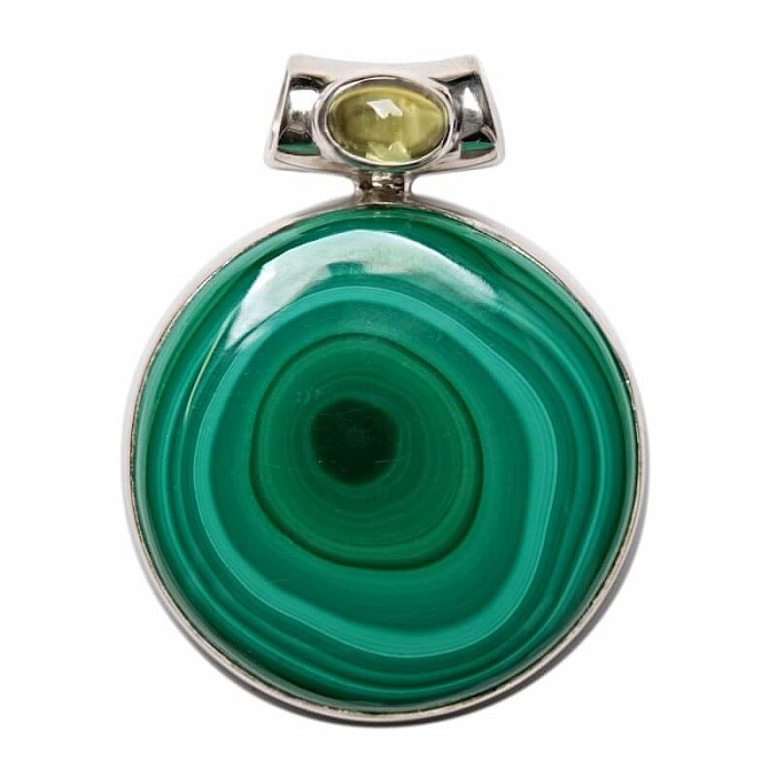 Malachit přívěsek stříbro Ag 925 P64 - 3