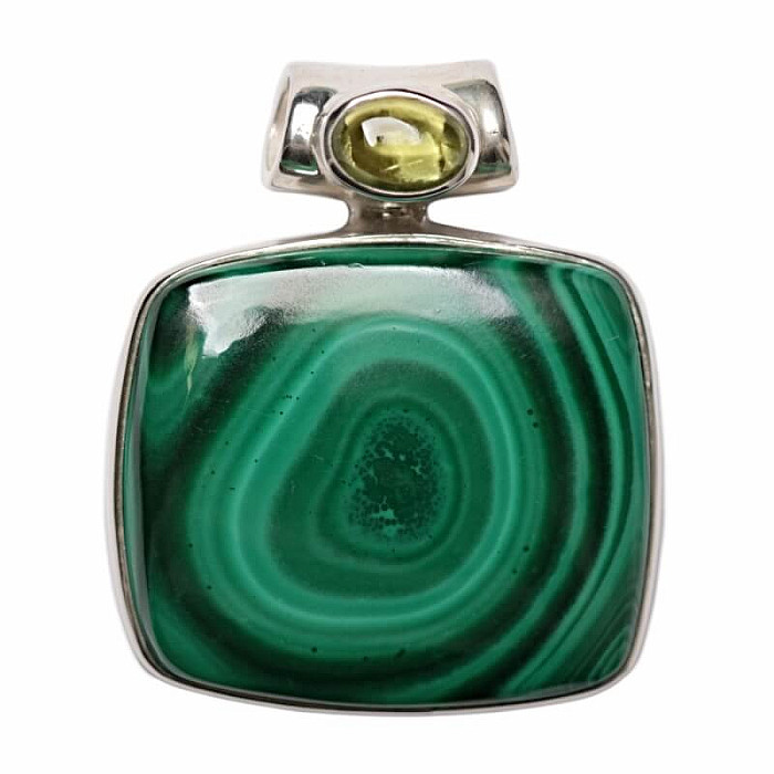 Malachit přívěsek stříbro Ag 925 P65 - 2