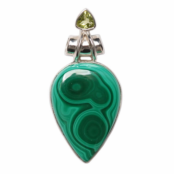 Malachit přívěsek stříbro Ag 925 P67 - 4