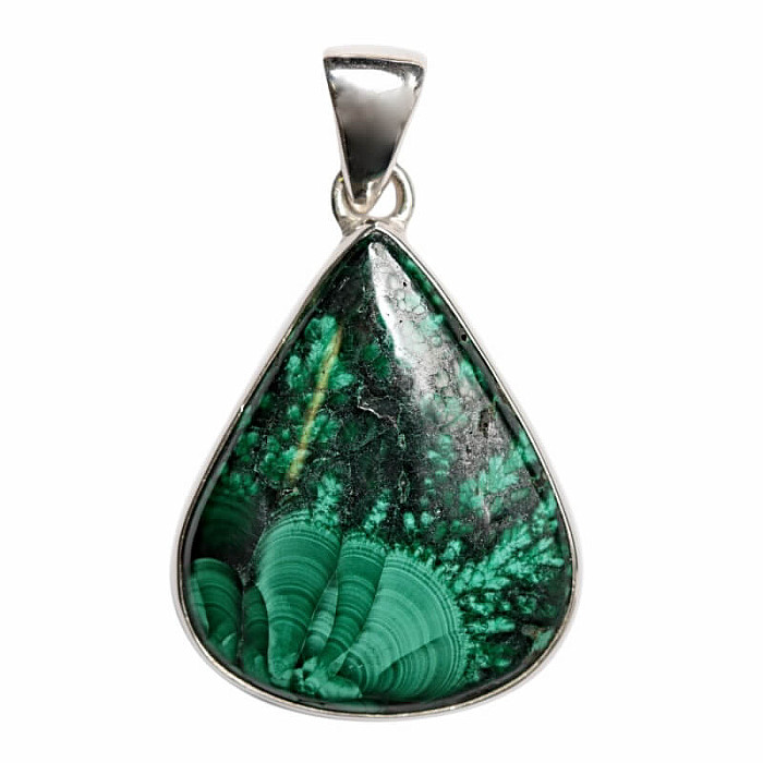 Malachit přívěsek stříbro Ag 925 P8 - 2