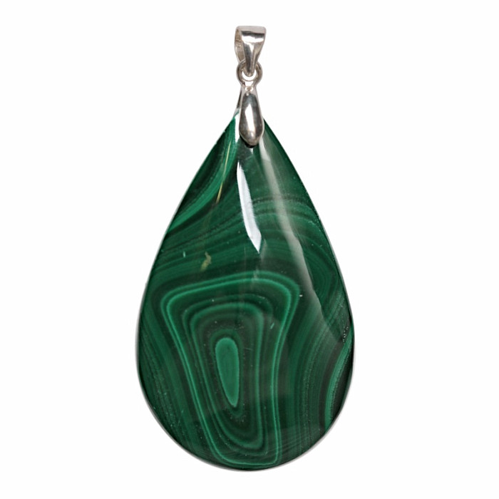 Malachit přívěsek stříbro Ag 925 č. 12 - 4