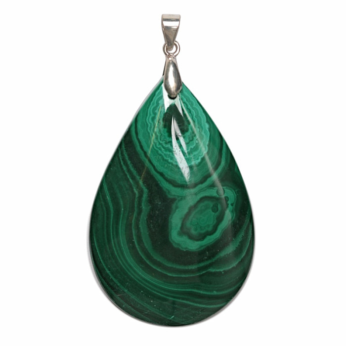 Malachit přívěsek stříbro Ag 925 č. 13 - 4