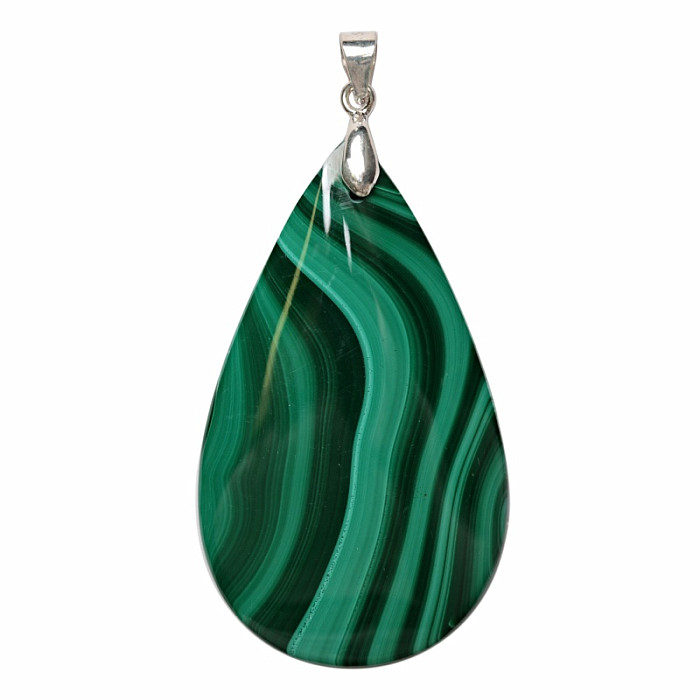 Malachit přívěsek stříbro Ag 925 č. 15 - 4