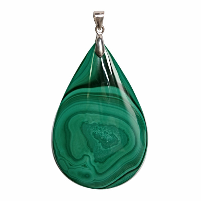 Malachit přívěsek stříbro Ag 925 č. 3 - 4