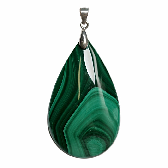 Malachit přívěsek stříbro Ag 925 č. 4 - 4