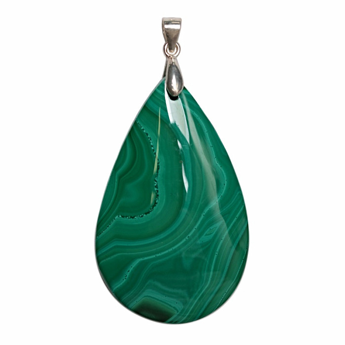 Malachit přívěsek stříbro Ag 925 č. 8 - 4