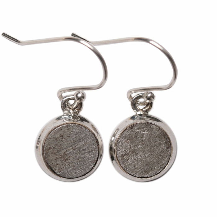 Meteorit Muonionalusta náušnice stříbro Ag 925 E383 - 0