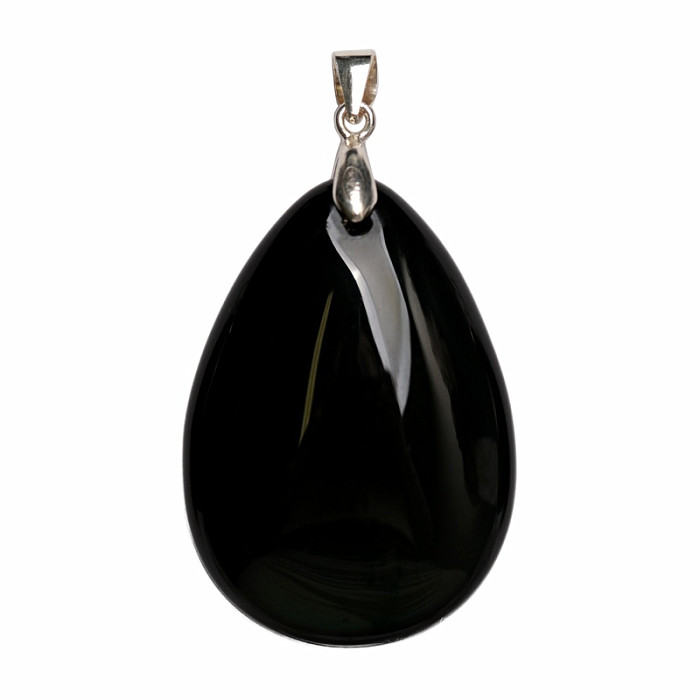 Obsidián černý nebeské oko přívěsek stříbro Ag 925 č. 8 - 3