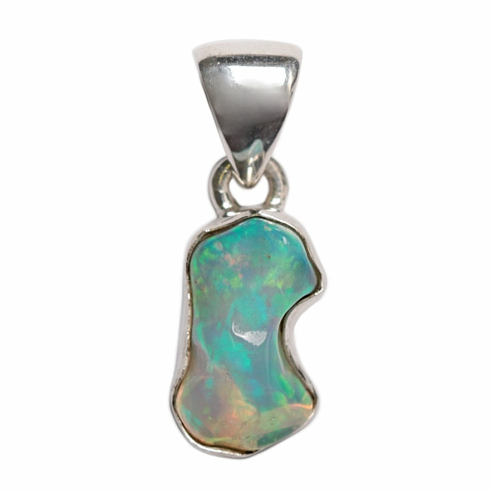 Opál etiopský surový přívěsek stříbro Ag 925 P1094 - 1