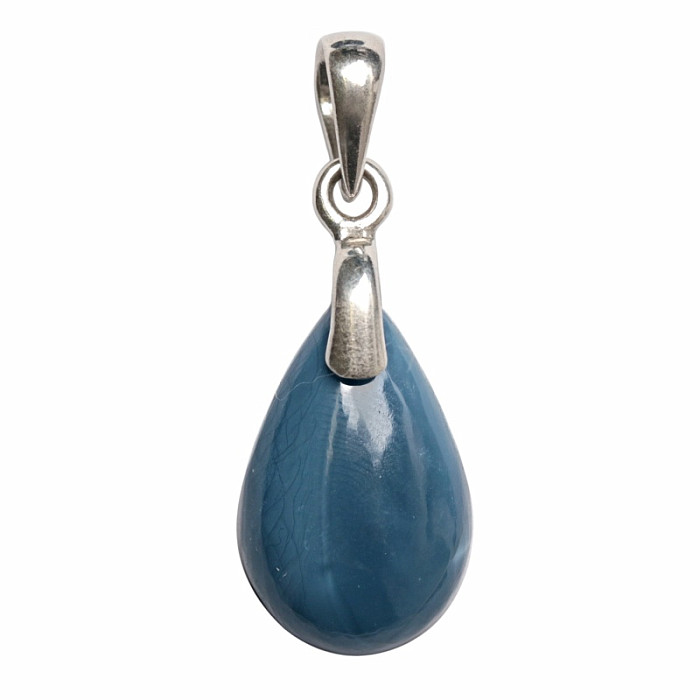 Opál modrý přívěsek stříbro Ag 925 č. 4 - 2 cm