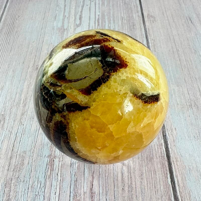 Septárie leštěná koule Madagaskar 36 - cca ø 7