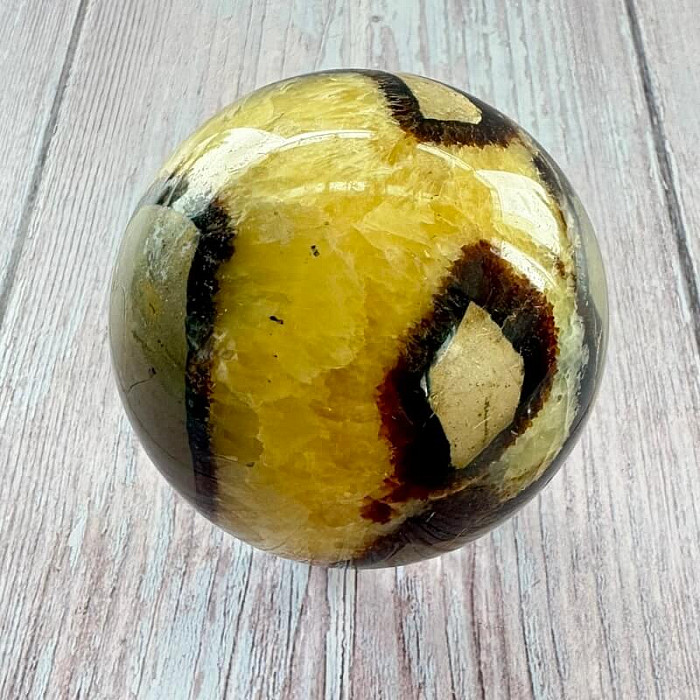Septárie leštěná koule Madagaskar 37 - cca ø 7