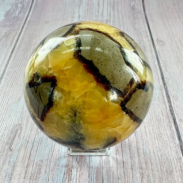 Septárie leštěná koule Madagaskar 38 - cca ø 7