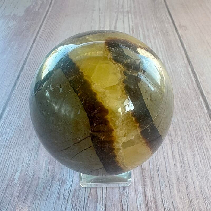 Septárie leštěná koule Madagaskar 43 - cca ø 7