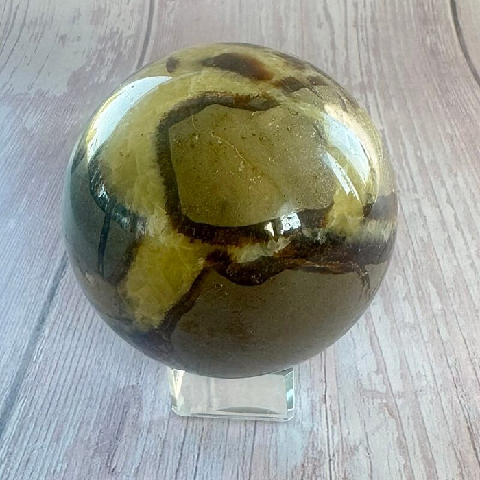 Septárie leštěná koule Madagaskar 44 - cca ø 6