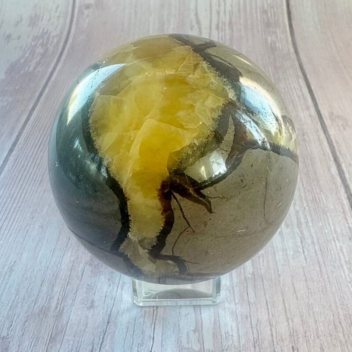 Septárie leštěná koule Madagaskar 45 - cca ø 7