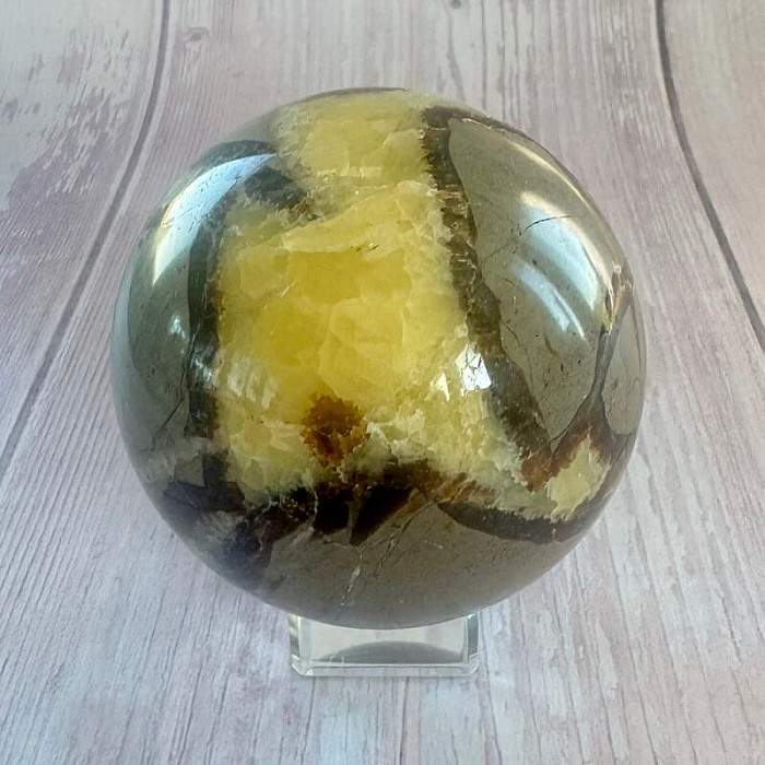 Septárie leštěná koule Madagaskar 46 - cca ø 7