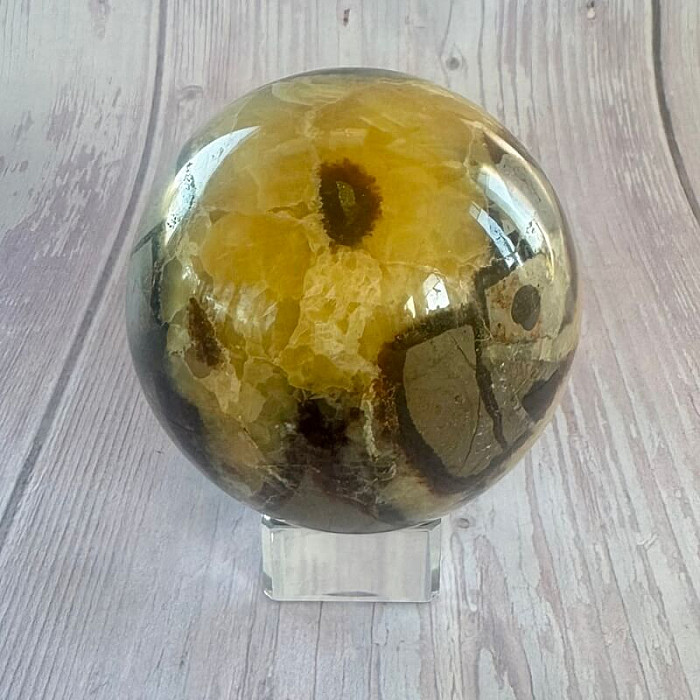 Septárie leštěná koule Madagaskar 47 - cca ø 6