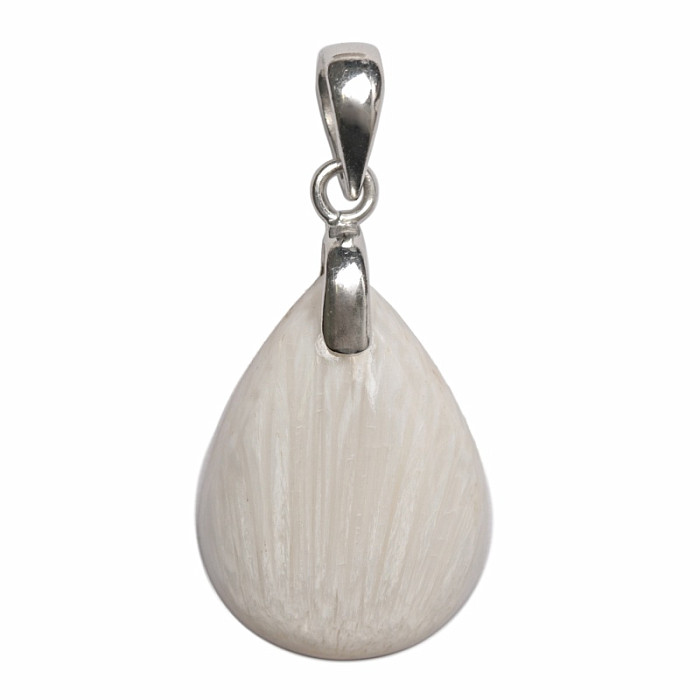 Skolecit bílý přívěsek stříbro Ag 925 č. 4 - 2