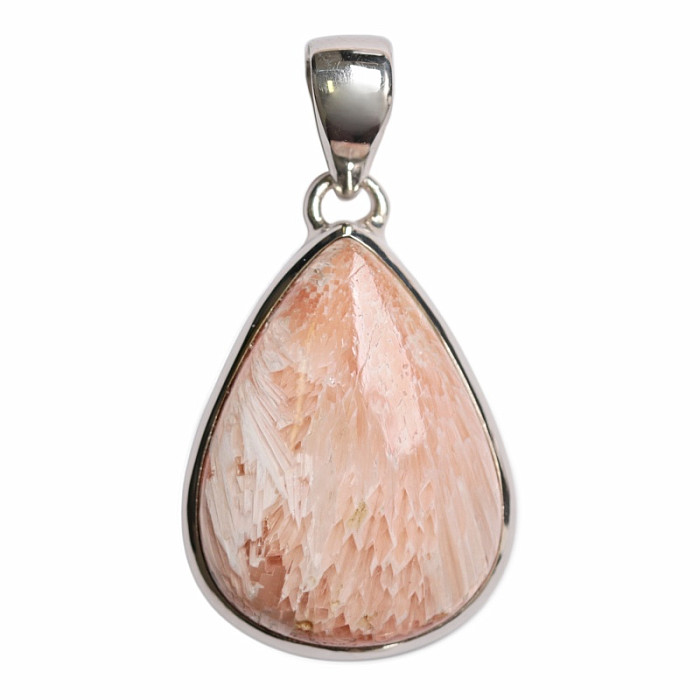 Skolecit lososový přívěsek stříbro Ag 925 P170 - 2